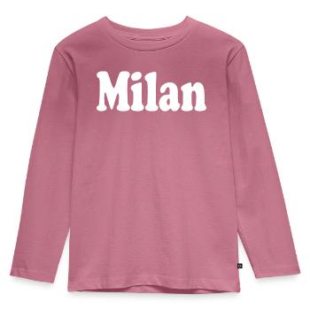 Milan Milan Milano - T-shirt manches longues Premium Enfant - mauve - Devant - AI Model Kid Female (0cm)
