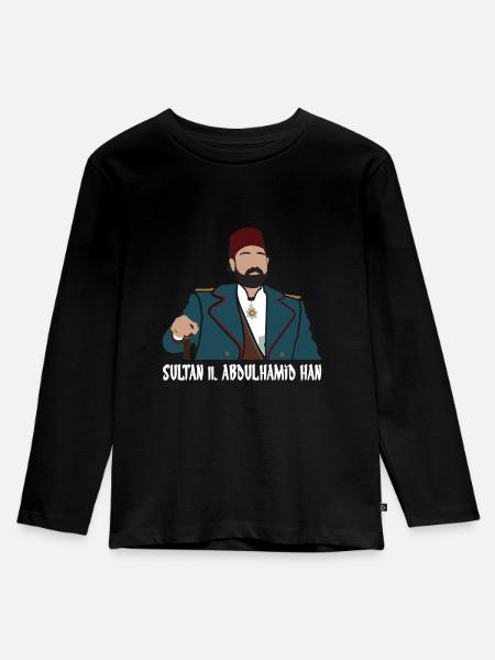 Sultan 2. Abdulhamid Han - Kinder Premium Bio Langarmshirt - Schwarz