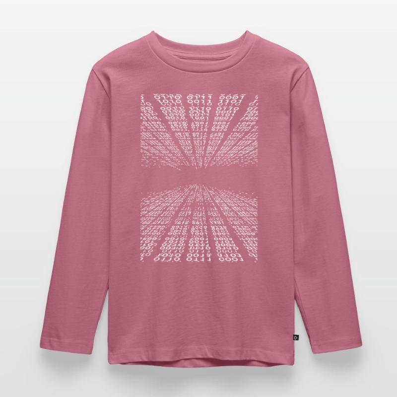 Horizontal binary code Kids' Premium Longsleeve Shirt