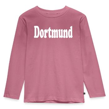Dortmund - Kinder Premium Bio Langarmshirt - Mauve - Vorne - AI Model Kid Female (0cm)
