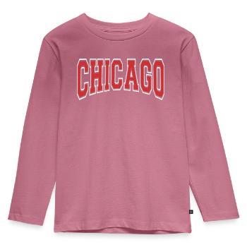 Chicago - T-shirt manches longues Premium Enfant - mauve - Devant - AI Model Kid Female (0cm)
