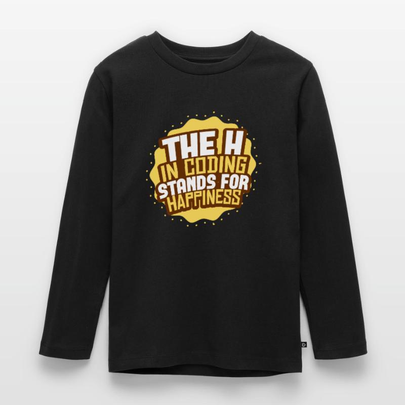Coding Programmieren Kinder Premium Bio Langarmshirt