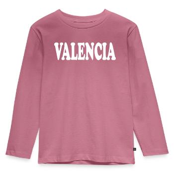 Valencia - Kids' Premium Longsleeve Shirt - mauve - Front - AI Model Kid Female (0cm)