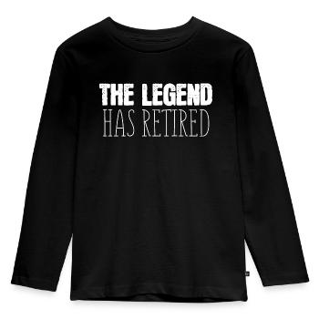 Retraite - Pension - T-shirt manches longues Premium Enfant - noir - Devant - AI Model Kid Male (0cm)