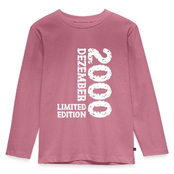 2000 décembre édition limitée 23e anniversaire décoration - T-shirt manches longues Premium Enfant - mauve - Devant - AI Model Kid Female (0cm)