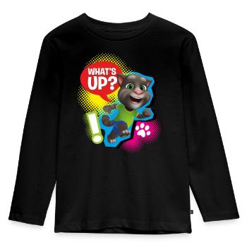 Talking Tom What´s Up? - Kids' Premium Longsleeve Shirt - black - Front - AI Model Kid Male (0cm)