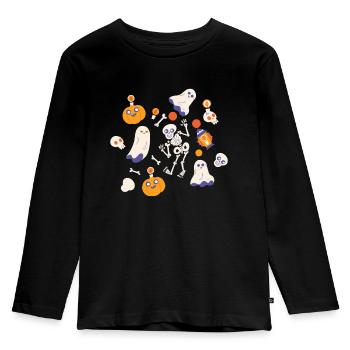Halloween Core Aesthetic Shirt Gift - Kids' Premium Longsleeve Shirt - black - Front - AI Model Kid Male (0cm)