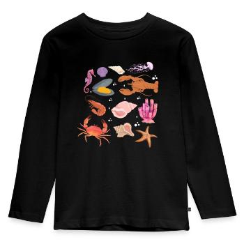 Crustacean Core Crustacean Shirt Gift - Kids' Premium Longsleeve Shirt - black - Front - AI Model Kid Male (0cm)