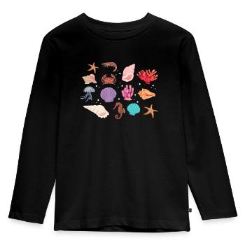 Crustacean Core Crustacean Shirt Gift - Kids' Premium Longsleeve Shirt - black - Front - AI Model Kid Male (0cm)
