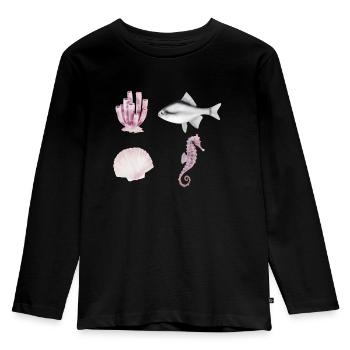 Crustacean Core Crustacean Shirt Gift - Kids' Premium Longsleeve Shirt - black - Front - AI Model Kid Male (0cm)