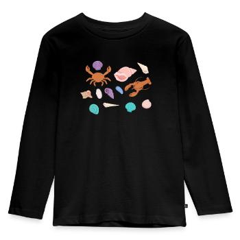 Crustacean Core Crustacean Shirt Gift - Kids' Premium Longsleeve Shirt - black - Front - AI Model Kid Male (0cm)