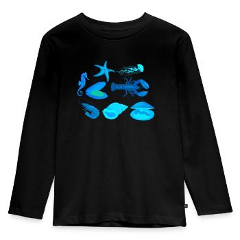 Crustacean Core Crustacean Shirt Cadeau - T-shirt manches longues Premium Enfant - noir - Devant - AI Model Kid Male (0cm)