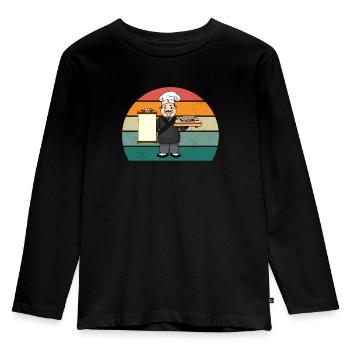 maki sushi essen roher fisch japan japanisch sushi - Kinder Premium Bio Langarmshirt - Schwarz - Vorne - AI Model Kid Male (0cm)
