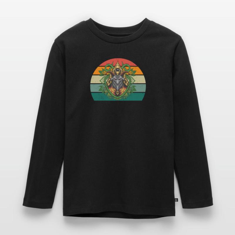 devil devilish satan evil hell fear horror Kids' Premium Longsleeve Shirt