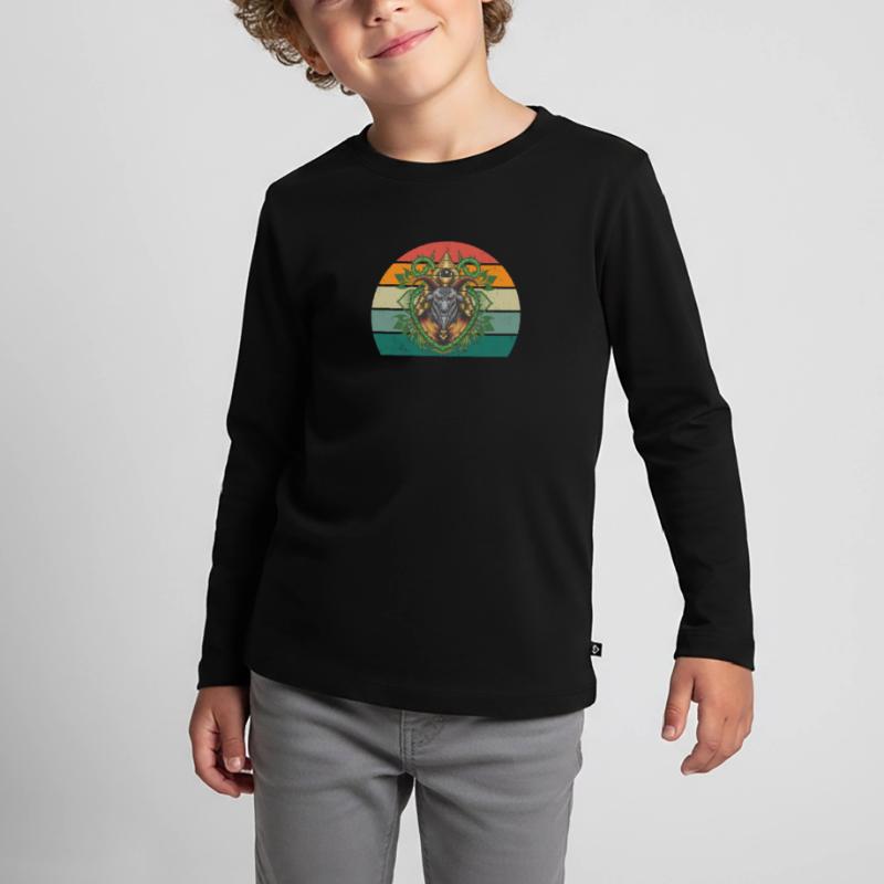 devil devilish satan evil hell fear horror Kids' Premium Longsleeve Shirt