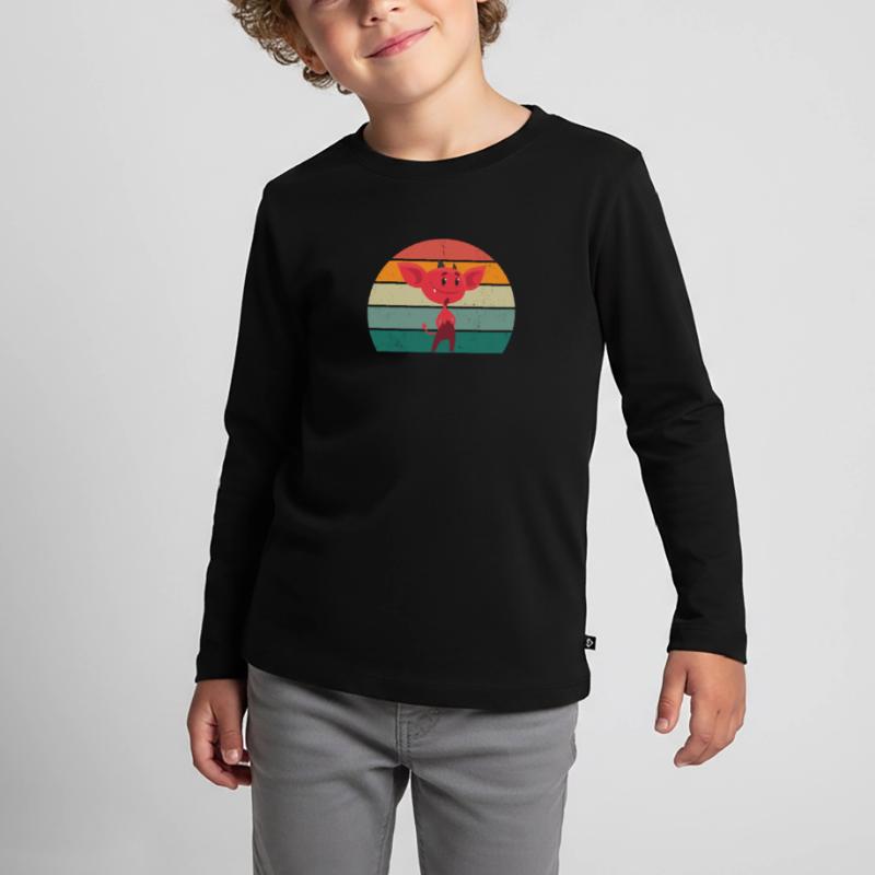 devil devilish satan evil hell fear horror Kids' Premium Longsleeve Shirt