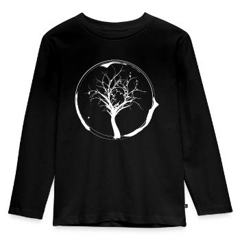 Spring - Kids' Premium Longsleeve Shirt - black - Front - AI Model Kid Male (0cm)
