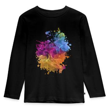 Kunst - Kinder Premium Bio Langarmshirt - Schwarz - Vorne - AI Model Kid Male (0cm)