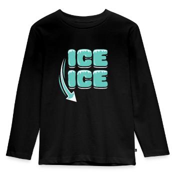 Annonce de grossesse - T-shirt manches longues Premium Enfant - noir - Devant - AI Model Kid Male (0cm)