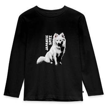 Spitz Japon - T-shirt manches longues Premium Enfant - noir - Devant - AI Model Kid Male (0cm)