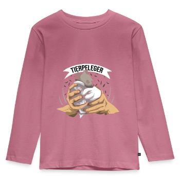 Tierpfleger Tierpark - Kinder Premium Bio Langarmshirt - Mauve - Vorne - AI Model Kid Female (0cm)