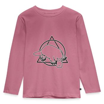 ornithorynque - T-shirt manches longues Premium Enfant - mauve - Devant - AI Model Kid Female (0cm)