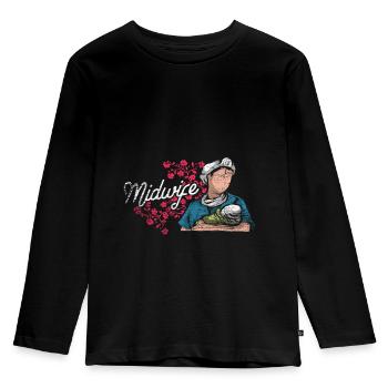 Midwife gift - Kids' Premium Longsleeve Shirt - black - Front - AI Model Kid Male (0cm)
