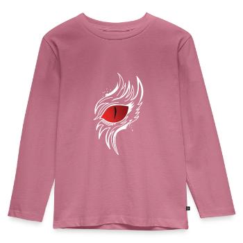 Dragon eye - Kids' Premium Longsleeve Shirt - mauve - Front - AI Model Kid Female (0cm)