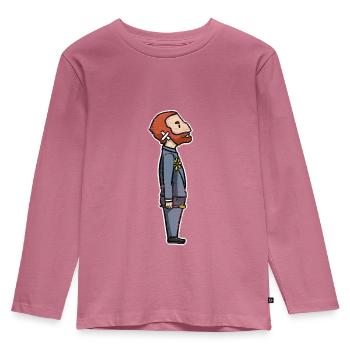 Tournesol Van Gogh - T-shirt manches longues Premium Enfant - mauve - Devant - AI Model Kid Female (0cm)