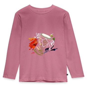 Afrobeat Fela Kuti Funk - T-shirt manches longues Premium Enfant - mauve - Devant - AI Model Kid Female (0cm)