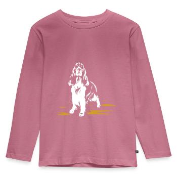Anglais Springer Spaniel - T-shirt manches longues Premium Enfant - mauve - Devant - AI Model Kid Female (0cm)