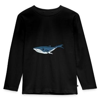 Cute Whale Species For Every Whale Lover - Whale Whales - Kids' Premium Longsleeve Shirt - black - Front - AI Model Kid Male (0cm)
