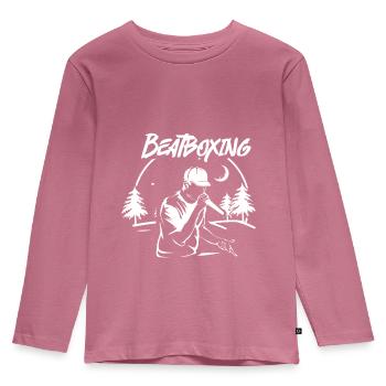 Beatboxen Beatboxing - Kids' Premium Longsleeve Shirt - mauve - Front - AI Model Kid Female (0cm)