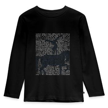 Voltigieren - Kinder Premium Bio Langarmshirt - Schwarz - Vorne - AI Model Kid Male (0cm)