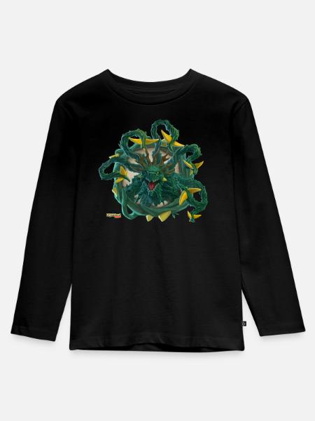 schleich® ELDRADOR® CREATURES Dschungel-Ungeheuer - Kinder Premium Bio Langarmshirt - Schwarz