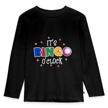 bingo - Kids' Premium Longsleeve Shirt - black - Front - AI Model Kid Male (0cm)