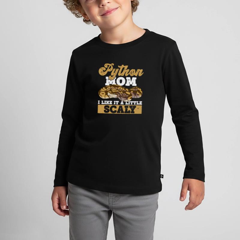 Königspython Mama Bananenkugel Python Mutter Kinder Premium Bio Langarmshirt