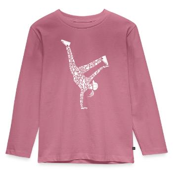 Breakdancing Breakdancer Mädchen Frauen Breakdance - Kinder Premium Bio Langarmshirt - Mauve - Vorne - AI Model Kid Female (0cm)