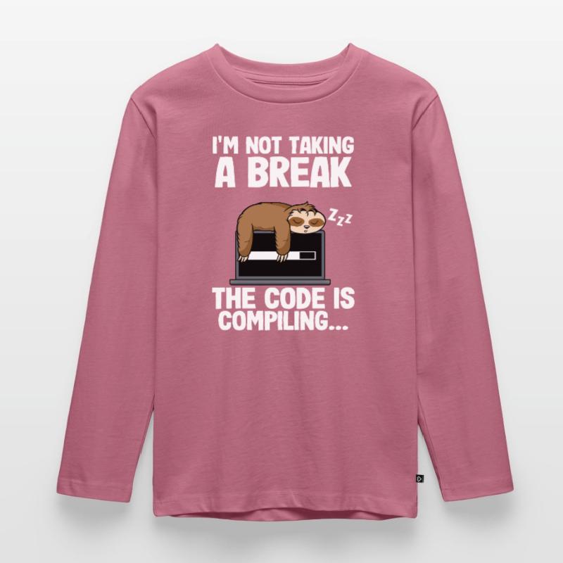 Programmeur Paresseux Informaticiens Nerd Coder Bug T-shirt manches longues Premium Enfant