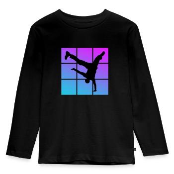Breakdance - T-shirt manches longues Premium Enfant - noir - Devant - AI Model Kid Male (0cm)