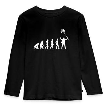 Evolution Peace Day Peace Movement T-Shirt - Kids' Premium Longsleeve Shirt - black - Front - AI Model Kid Male (0cm)