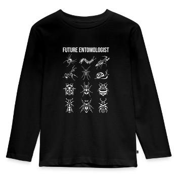 Future Entomologist Gift Entomology - Kids' Premium Longsleeve Shirt - black - Front - AI Model Kid Male (0cm)