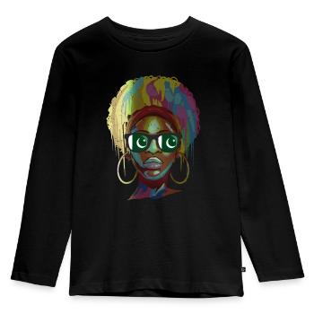 Pakistan - T-shirt manches longues Premium Enfant - noir - Devant - AI Model Kid Male (0cm)