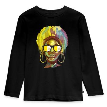 Vatican - T-shirt manches longues Premium Enfant - noir - Devant - AI Model Kid Male (0cm)