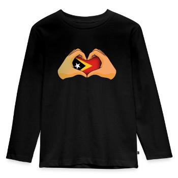 Timor oriental - T-shirt manches longues Premium Enfant - noir - Devant - AI Model Kid Male (0cm)
