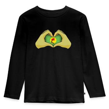 Zaïre - T-shirt manches longues Premium Enfant - noir - Devant - AI Model Kid Male (0cm)