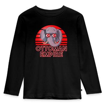 Empire ottoman - T-shirt manches longues Premium Enfant - noir - Devant - AI Model Kid Male (0cm)