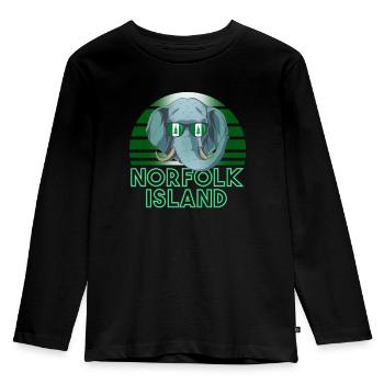 Norfolk Island - Kids' Premium Longsleeve Shirt - black - Front - AI Model Kid Male (0cm)