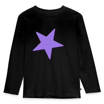 Star Star Celestial Body Shooting Star Planet - Kids' Premium Longsleeve Shirt - black - Front - AI Model Kid Male (0cm)