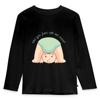 BABY CALL - T-shirt manches longues Premium Enfant - noir - Devant - AI Model Kid Male (0cm)